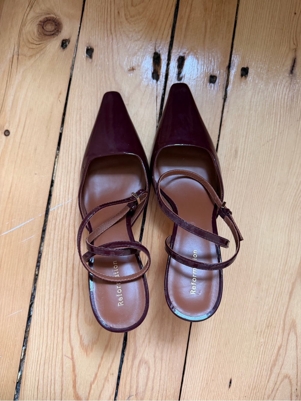 Reformation Wine Natasha Pump 5.5